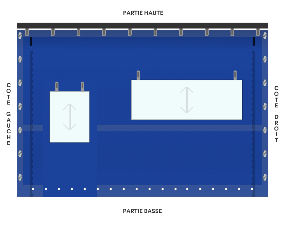 Bâche de façade pour mobil-home