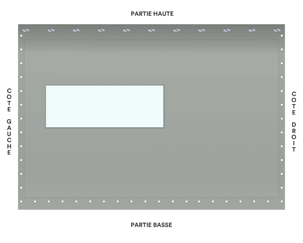 Bâche de façade pour mobil-home