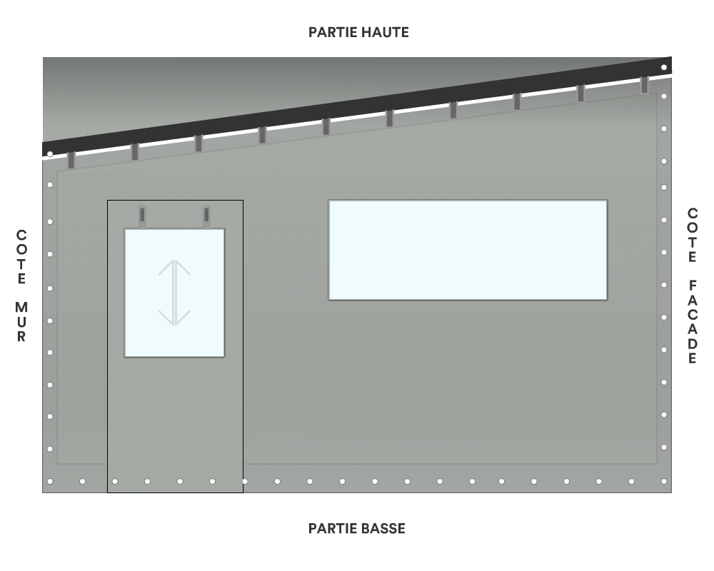 Bâche de façade pour mobil-home