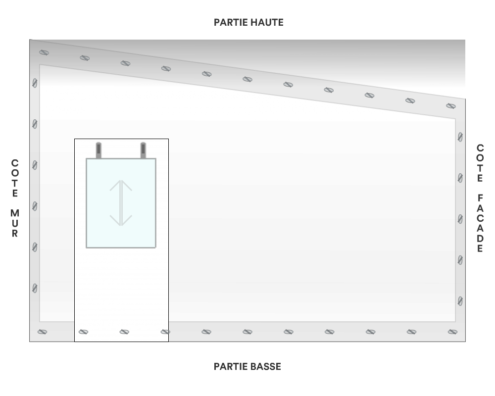 Bâche de façade pour mobil-home