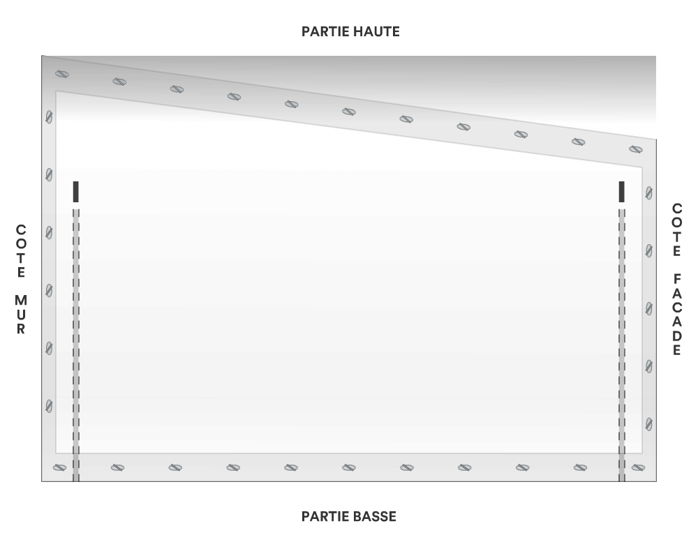 Bâche de façade pour mobil-home