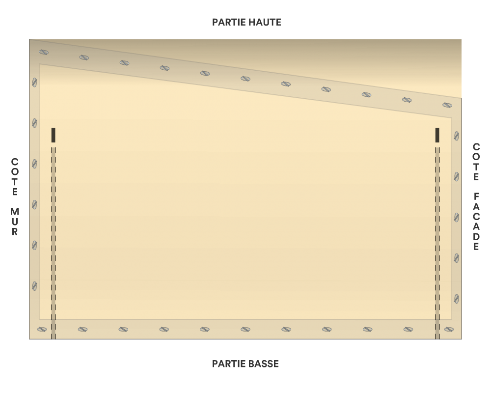 Bâche de façade pour mobil-home