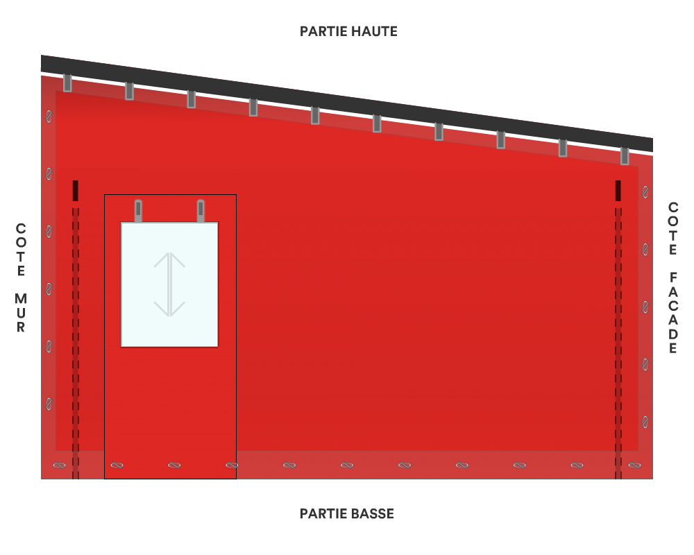Bâche de façade pour mobil-home
