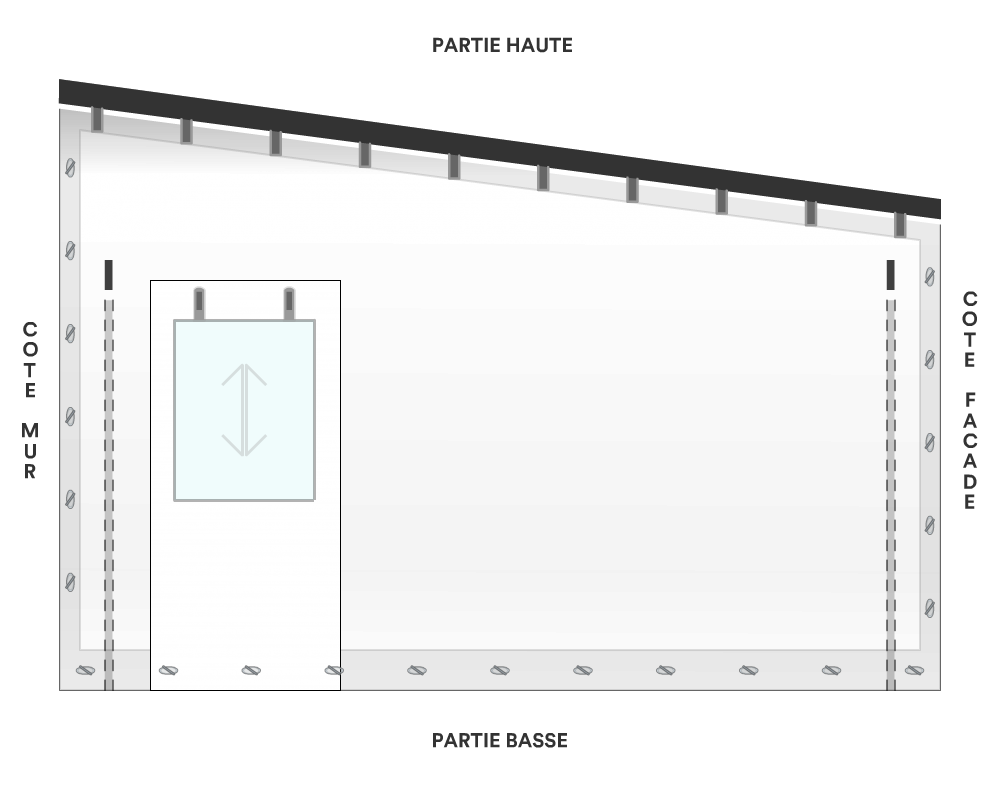 Bâche de façade pour mobil-home