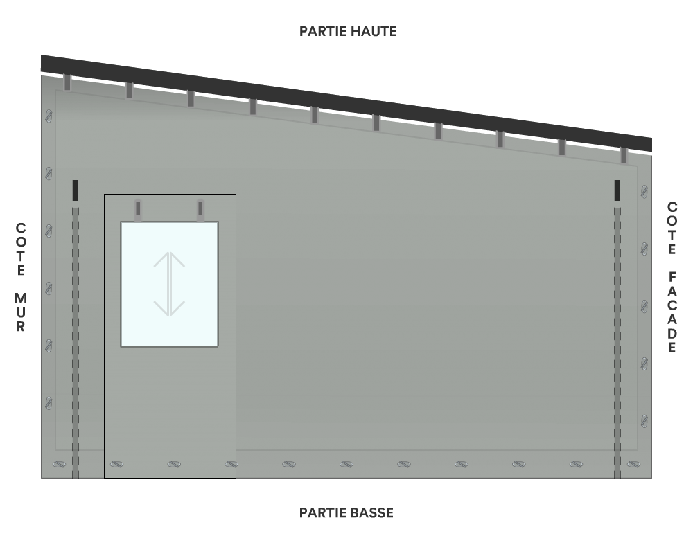 Bâche de façade pour mobil-home