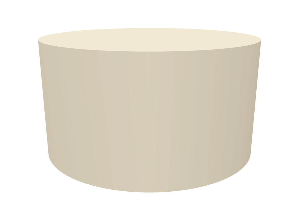 Housse Ronde en Membrane PVC 670gr/m² Beige ral 1015