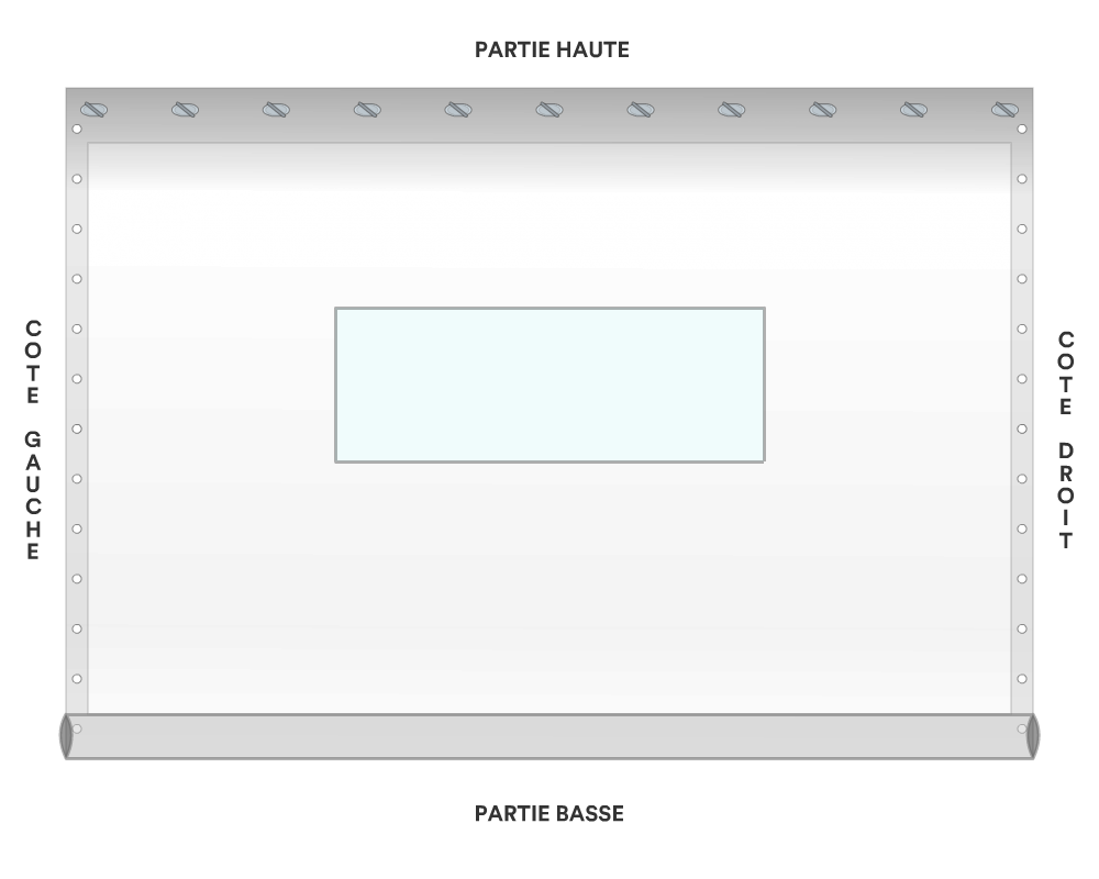 Bâche de façade pour mobil-home
