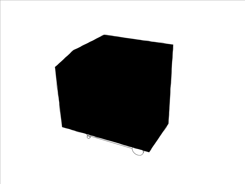 Housse de barbecue   en Membrane PVC 670gr/m² Noir RAL 9005