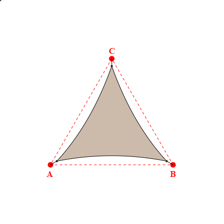 Voile d'ombrage triangle en Soltis Lounge 96 Sandy beige 96-2135 - 4,48x4,48x4,48m
