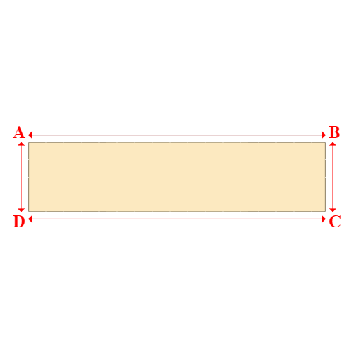 Bâche plate rectangle sur mesure en Membrane PVC 670gr/m² Beige ral 1015 - 17.00x4.00m
