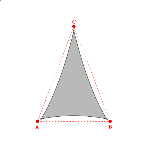 Voile d'ombrage triangle en Soltis Horizon 86 Alu/Grège 86-2046 - 4,50x6,47x6,47m