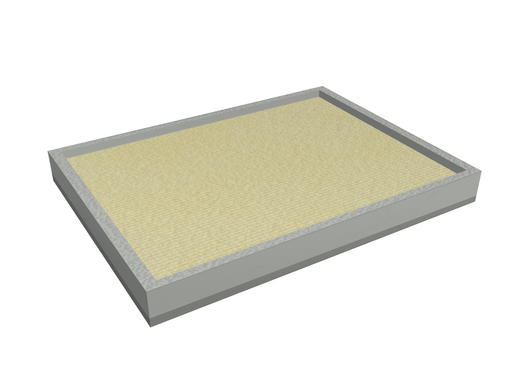 Bac à sable en Membrane PVC 670gr/m² Gris clair RAL 7038