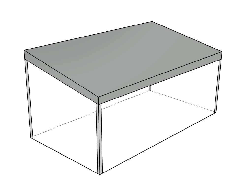 Bâche de toit pour terrasse dee mobil-home