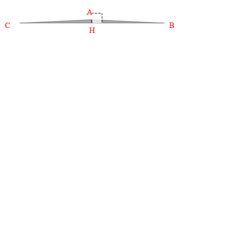 Bâche plate triangle en Membrane PVC 670gr/m² Gris clair RAL 7038 - 1.55x2.95x1.55m