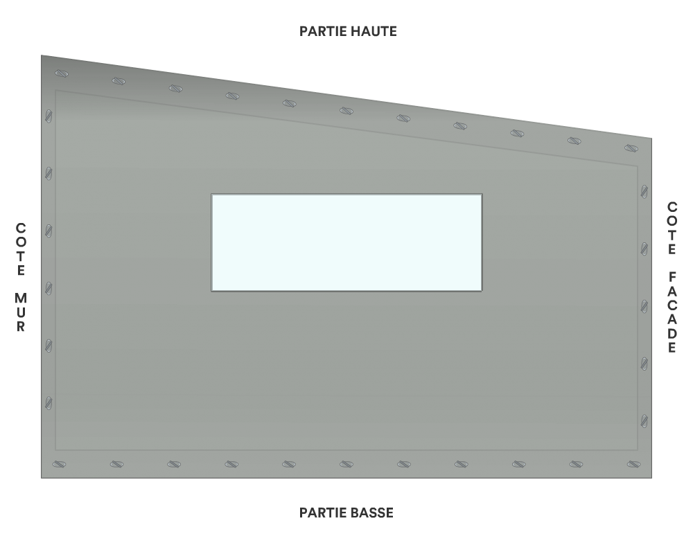 Bâche de façade pour mobil-home