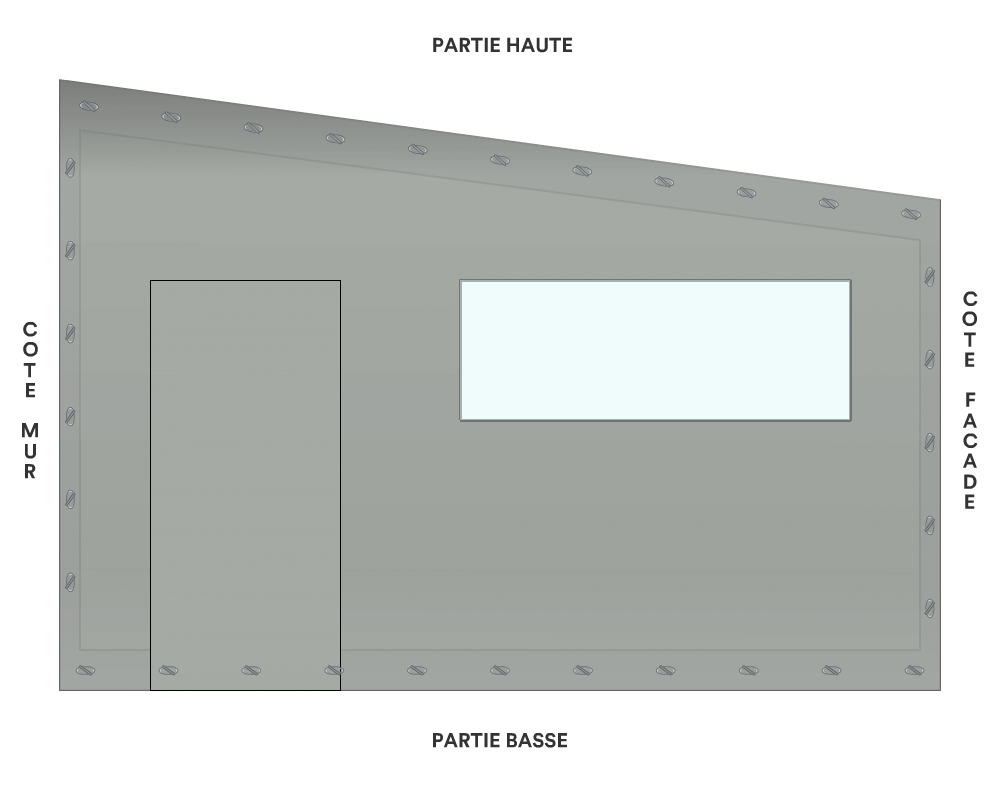 Bâche de façade pour mobil-home