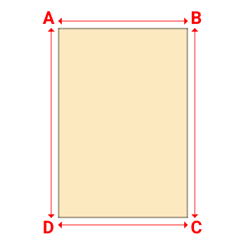 Bâche plate rectangle sur mesure en Membrane PVC 670gr/m² Beige ral 1015 - 5.46x8.00m