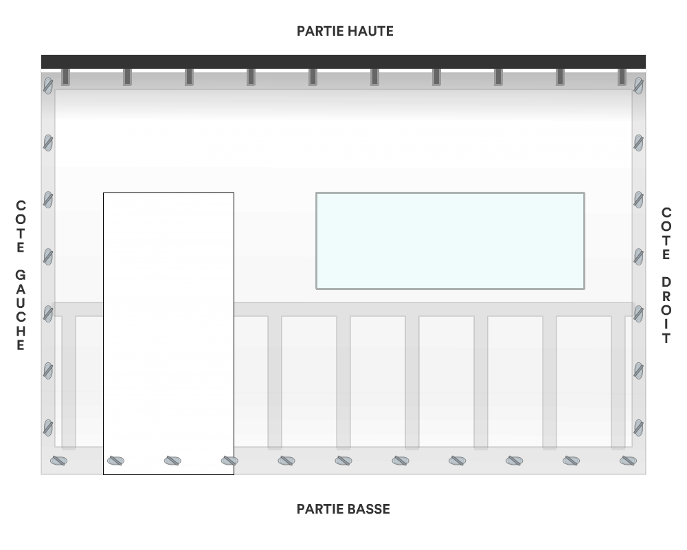 Bâche de façade pour mobil-home