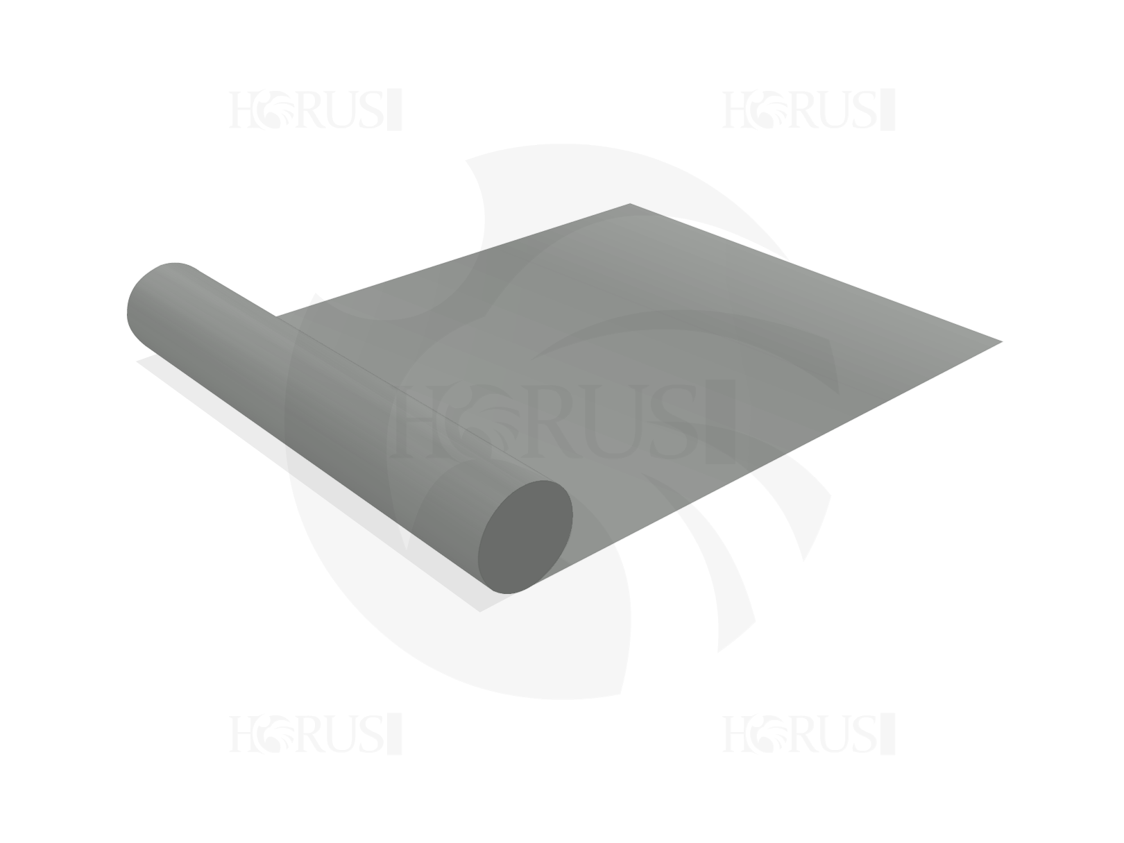 Toile à la coupe - 3m X 2.7m - Membrane PVC 670gr/m² Gris clair RAL 7038