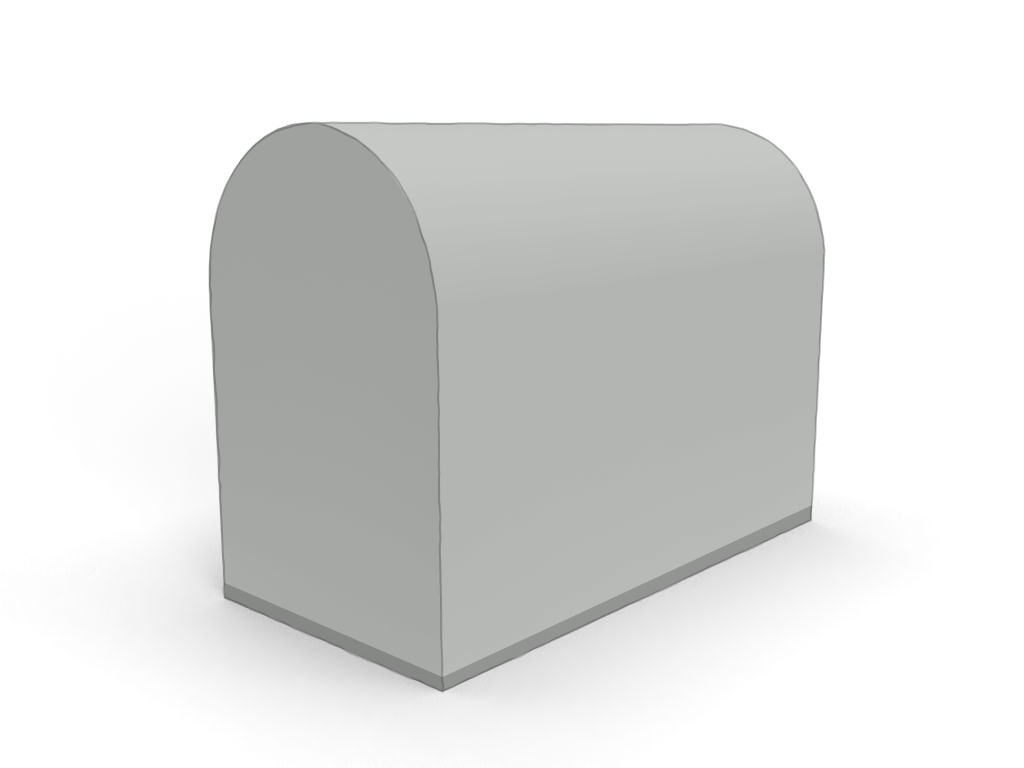 Housse Coffre en Membrane PVC 670gr/m² Gris clair RAL 7038