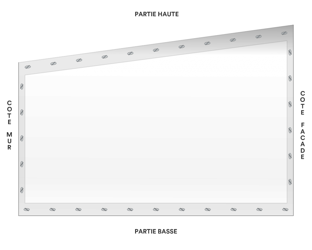 Bâche de façade pour mobil-home