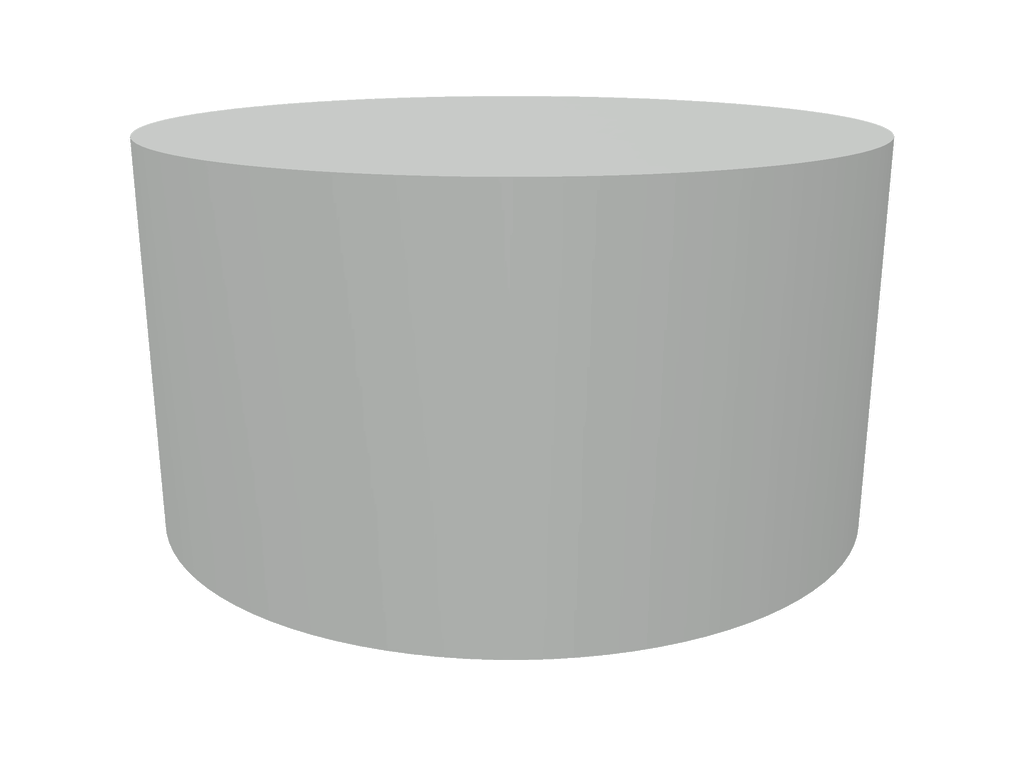 Housse Ronde en Membrane PVC 670gr/m² Gris clair RAL 7038