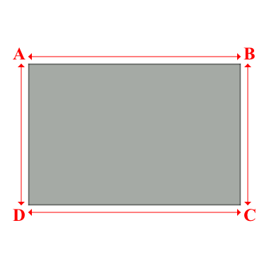 Bâche plate rectangle sur mesure en Membrane PVC 670gr/m² Gris clair RAL 7038 - 9.00x6.00m