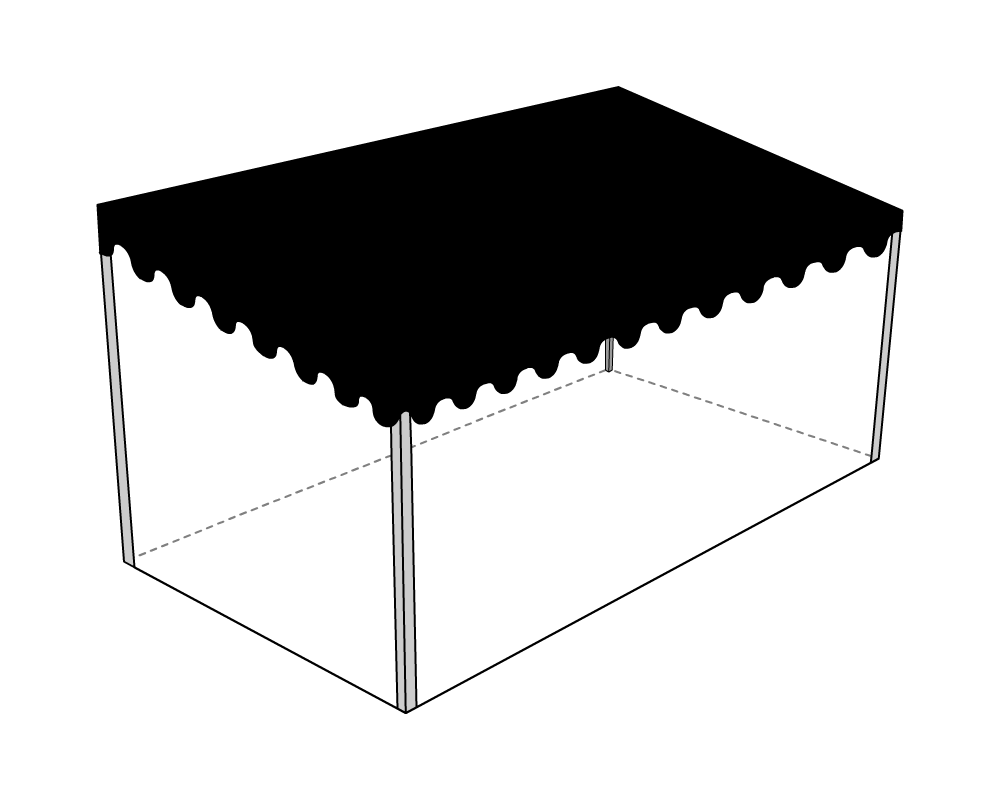 Bâche de toit pour terrasse dee mobil-home