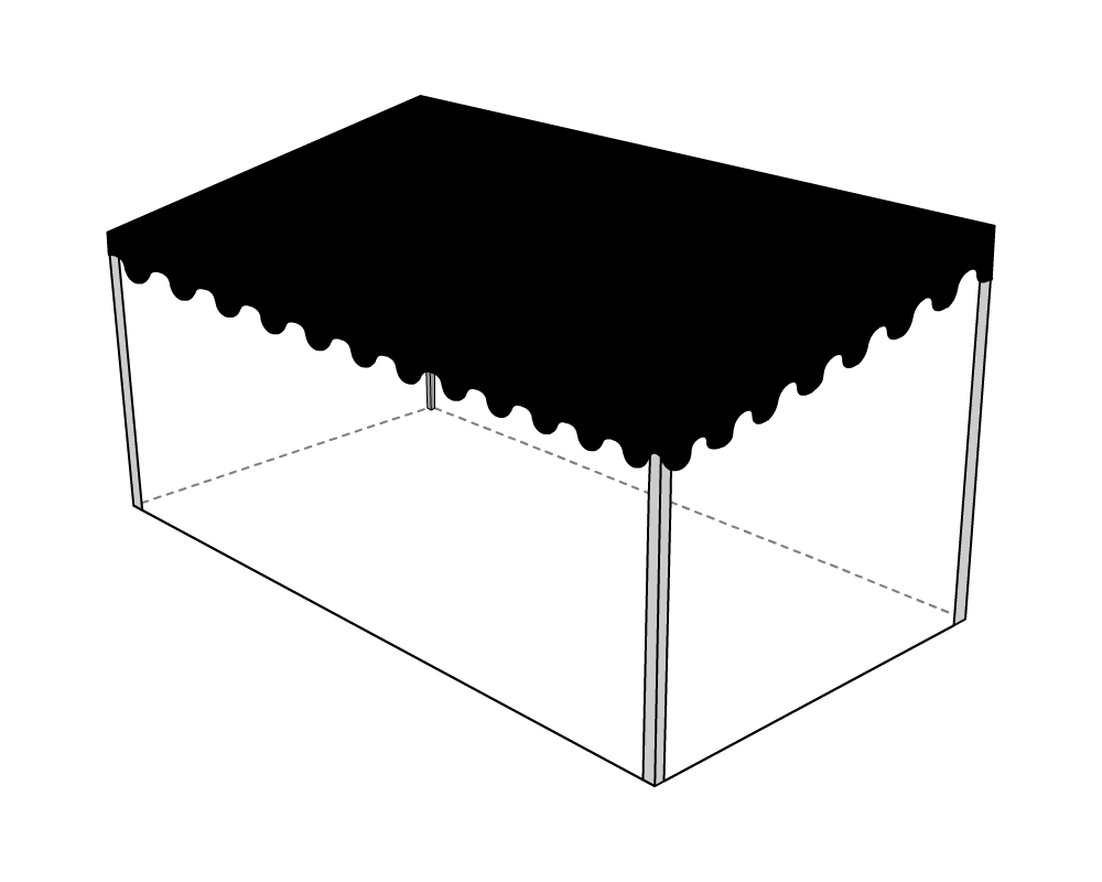 Bâche de toit pour terrasse dee mobil-home