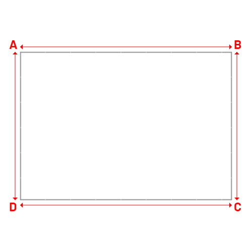 Bâche plate rectangle sur mesure en Membrane PVC 670gr/m² Blanc RAL 9016 - 10.00x7.00m