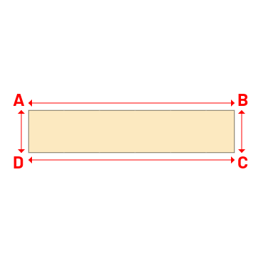 Bâche plate rectangle sur mesure en Membrane PVC 670gr/m² Beige ral 1015 - 14.00x2.90m