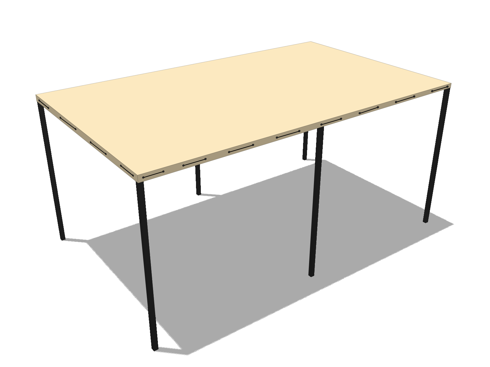 Bâche pour pergola métallique sur pieds droite en Membrane PVC 670gr/m² Beige ral 1015