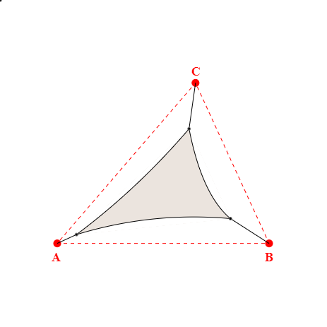 Voile d'ombrage triangle en Soltis Lounge 96 Karité 96-50843 - 2,19x1,40x2,18m