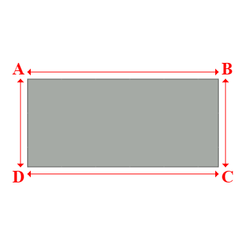 Bâche plate rectangle sur mesure en Membrane PVC 670gr/m² Gris clair RAL 7038 - 13.00x6.00m