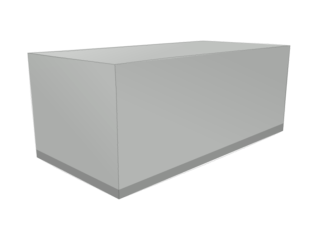 Housse Rectangle en Membrane PVC 670gr/m² - Etanche Gris clair RAL 7038