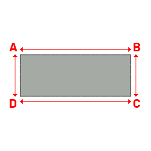 Bâche Rectangle en Membrane PVC 670gr/m² - Etanche Gris clair RAL 7038 - 6.05x2.30m