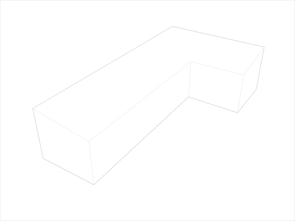 Canapé d'angle haut de jardin en Membrane PVC 670gr/m² - Etanche Noir RAL 9005
