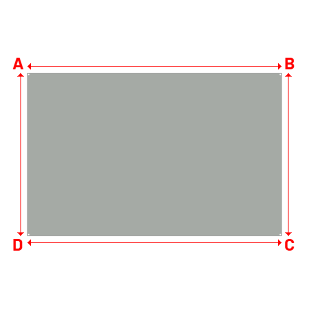 Bâche Rectangle en Bâche 670gr/m² - Fabrication Française - Etanche Gris clair RAL 7038 - 5.00x3.20m