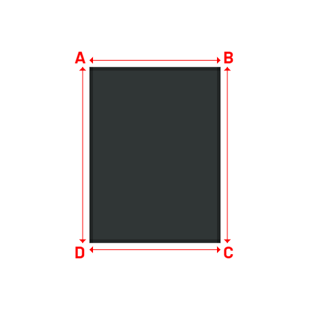 Bâche Rectangle en Protect 670 : La référence en matière de protection étanche Gris anthracite RAL 7016 - 1.90x2.55m