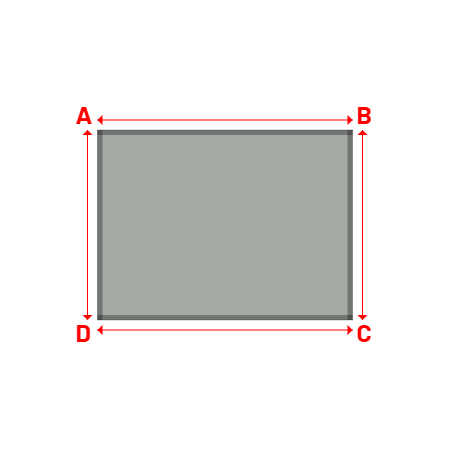 Bâche Rectangle en Protect 670 : La référence en matière de protection étanche Gris clair RAL 7038 - 2.55x1.90m