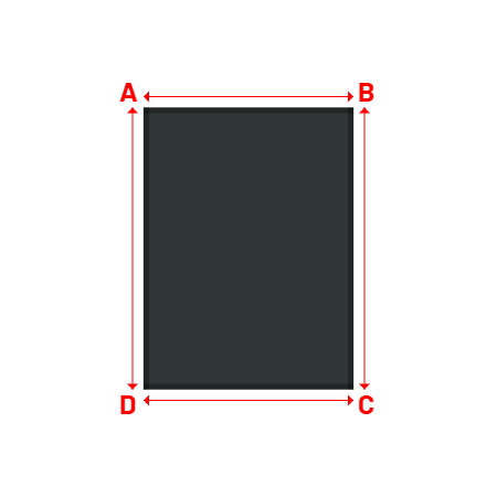 Bâche Rectangle en Protect 670 : La référence en matière de protection étanche Gris anthracite RAL 7016 - 1.90x2.55m