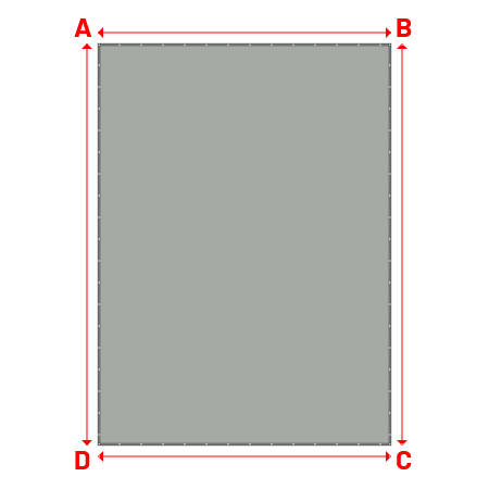 Bâche Rectangle en Protect 670 : La référence en matière de protection étanche Gris clair RAL 7038 - 5.40x7.40m