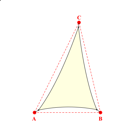 Voile d'ombrage triangle en Soltis Lounge 96 Blanc Cassé 96-1103 - 3,70x5,38x5,86m
