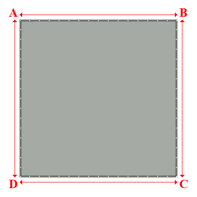 Bâche Rectangle en Protect 670 : La référence en matière de protection étanche Gris clair RAL 7038 - 4.20x4.20m