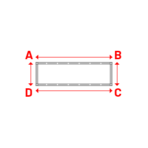 Bâche Rectangle en Protect 670 : La référence en matière de protection étanche Blanc RAL 9016 - 1.55x0.48m