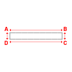 Bâche Rectangle en Protect 670 : La référence en matière de protection étanche Blanc RAL 9016 - 3.62x0.48m