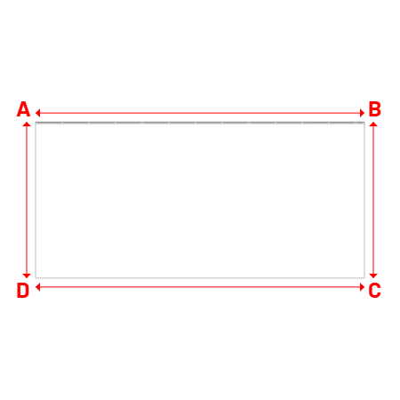 Bâche Rectangle en Protect 670 : La référence en matière de protection étanche Blanc RAL 9016 - 8.00x3.80m