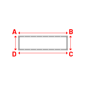 Bâche Rectangle en MaxiProtect 900 : Protection & grammage renforcé Blanc - 1.72x0.50m