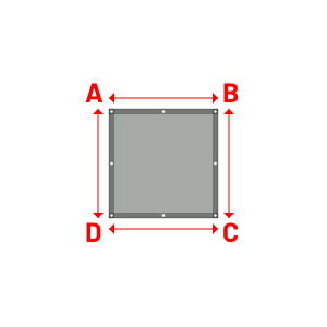 Bâche Rectangle en Protect 670 : La référence en matière de protection étanche Gris clair RAL 7038 - 1.00x1.00m
