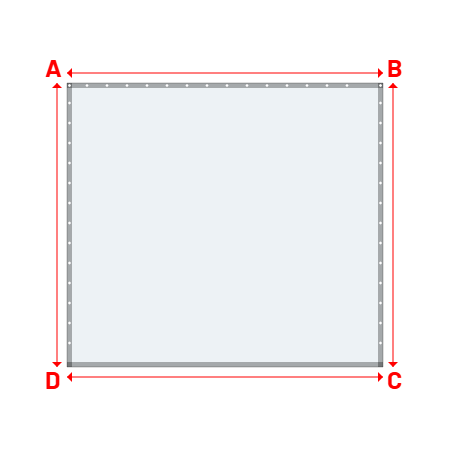 Bâche Rectangle en Solar 590 : bâche spéciale protection solaire & grand choix de coloris Blanc - 502V3-8102C - 3.16x2.84m